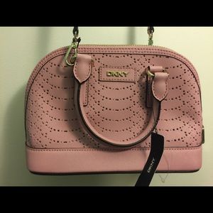 DKNY Bryant Park Dome Pink Leather Mini Satchel